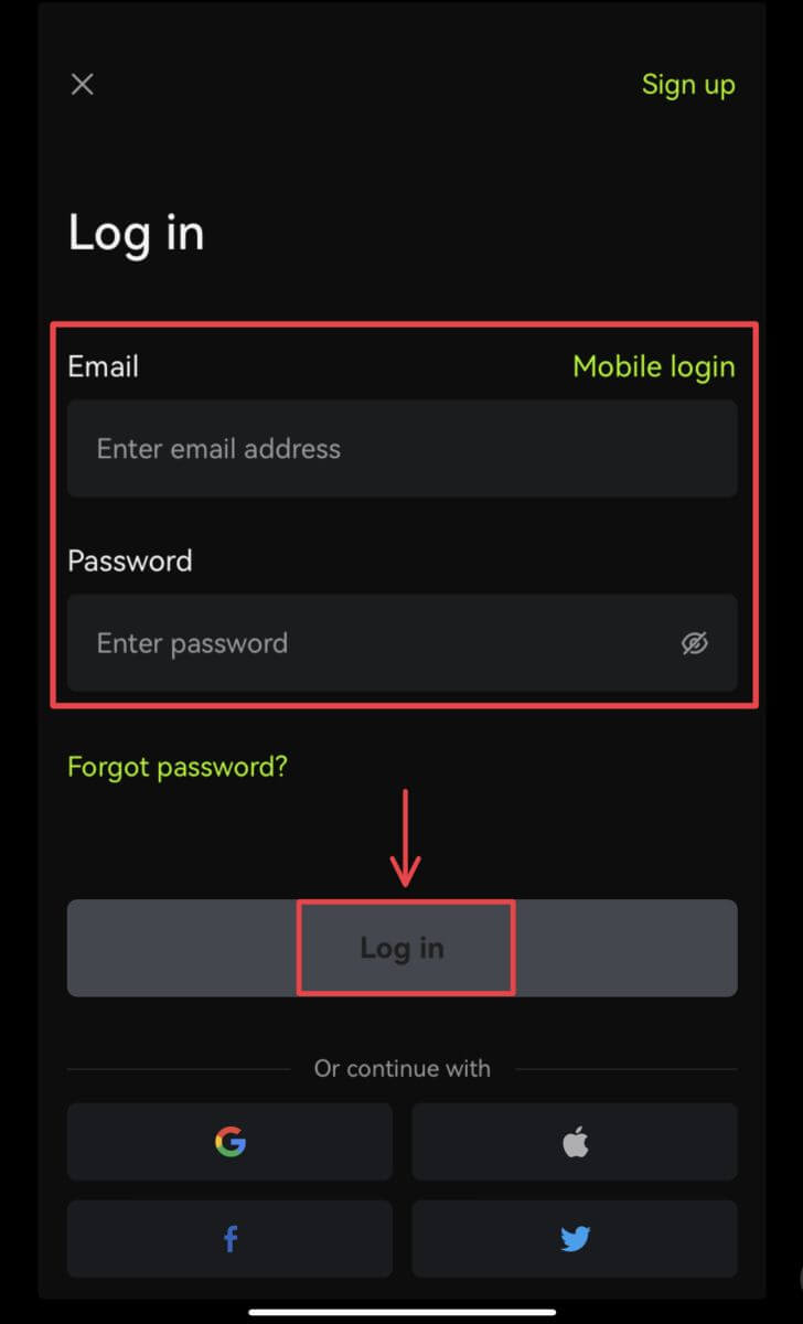 Conas logáil isteach i Bitunix Conas logáil isteach i Bitunix