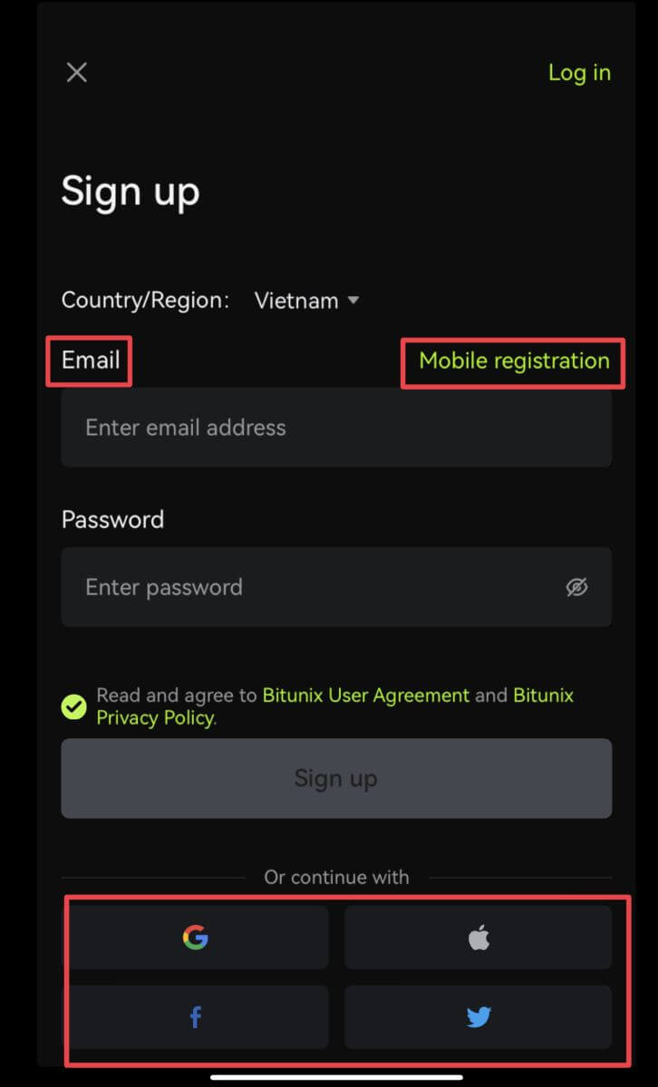 Wéi ee Kont opzemaachen an Iech op Bitunix umellen Wéi ee Kont opzemaachen an Iech op Bitunix umellen