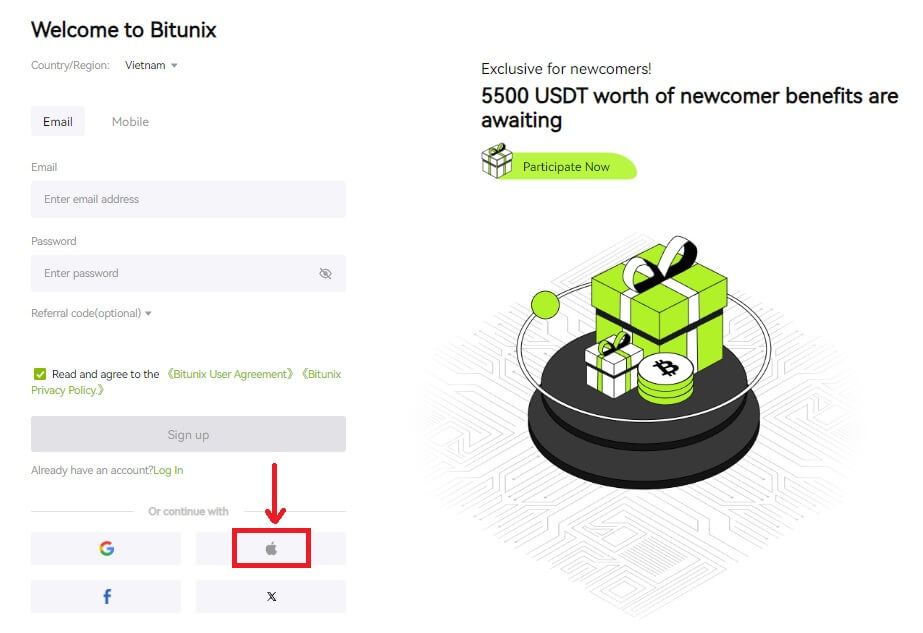 Paano Buksan ang Account at Mag-sign in sa Bitunix