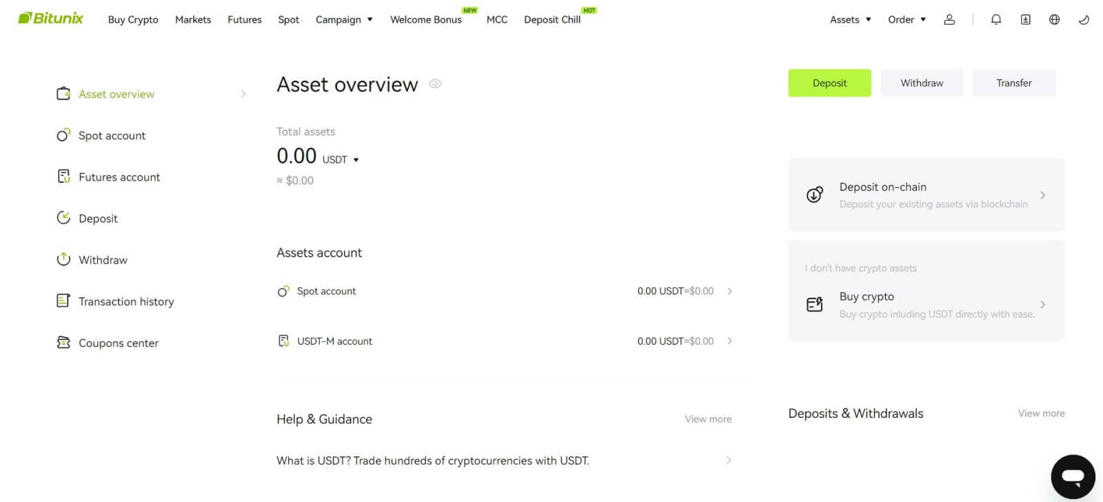 Ինչպես գրանցել հաշիվ Bitunix-ում