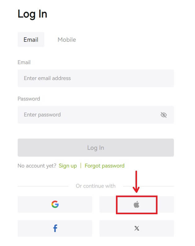 Paano Mag-sign in sa Bitunix