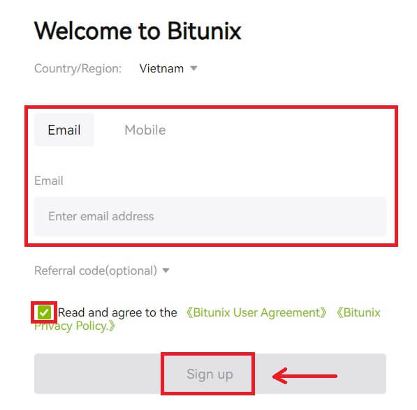 Paano Mag-sign in sa Bitunix