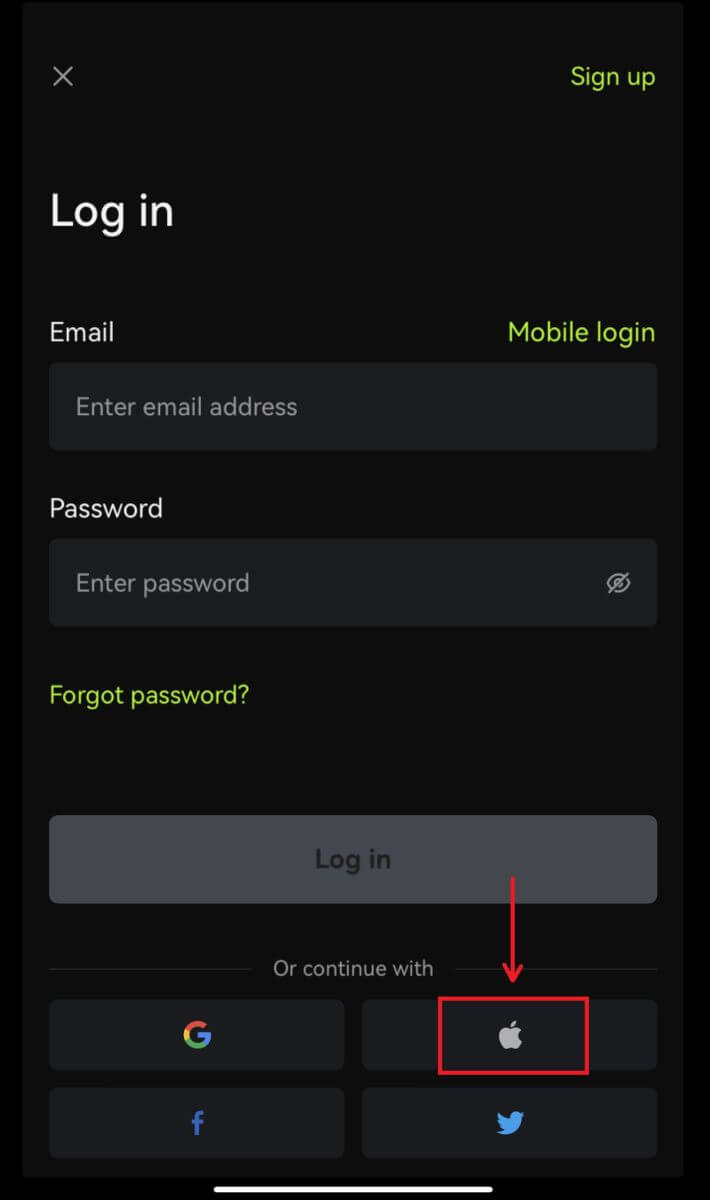 Paano Mag-sign in sa Bitunix