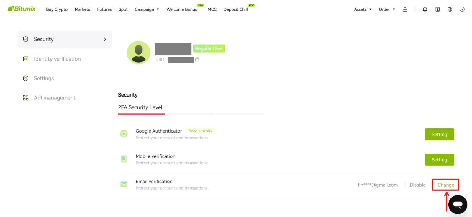 Paano Mag-sign in sa Bitunix