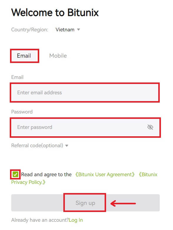 Come registrarsi e accedere a un account Bitunix Come registrarsi e accedere a un account Bitunix